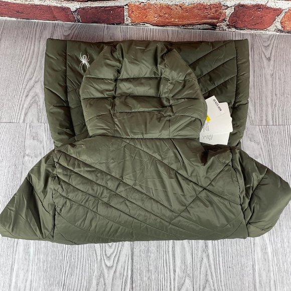 Spyder Women's Siren Long Jacket, Olive, Medium - Picture 11 of 15